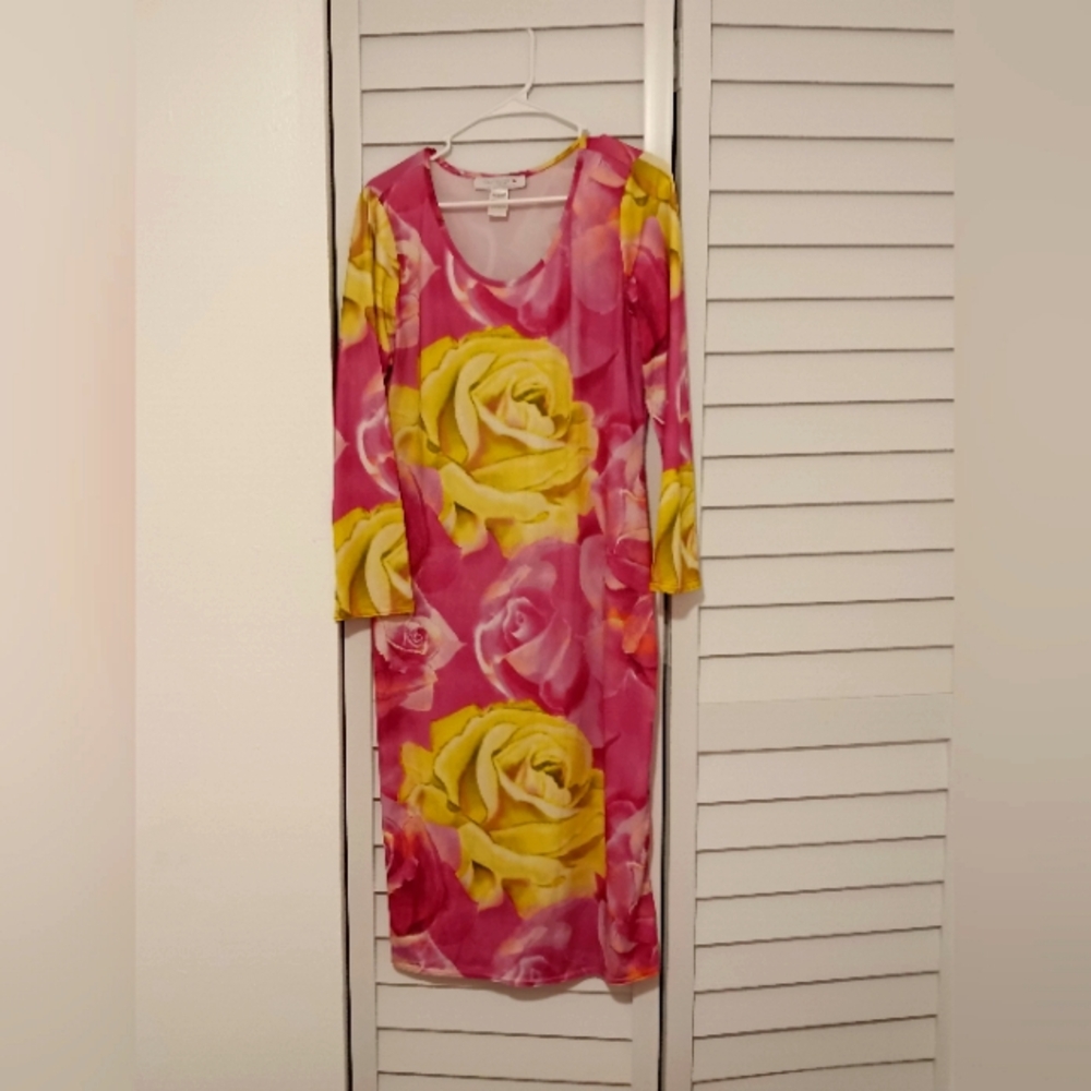 Ashley Stewart Curvy Girl Floral Dress Size 1X